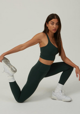 Gym Leggings - Pine Green