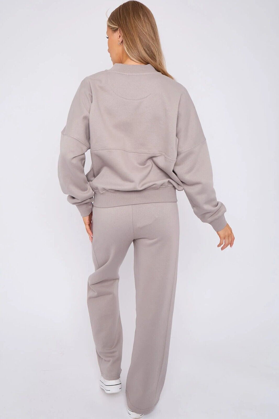 Women Bomber Oversize Baggy 2 Piece Lounge Wear Casual Set Ladies Suit Tracksuit